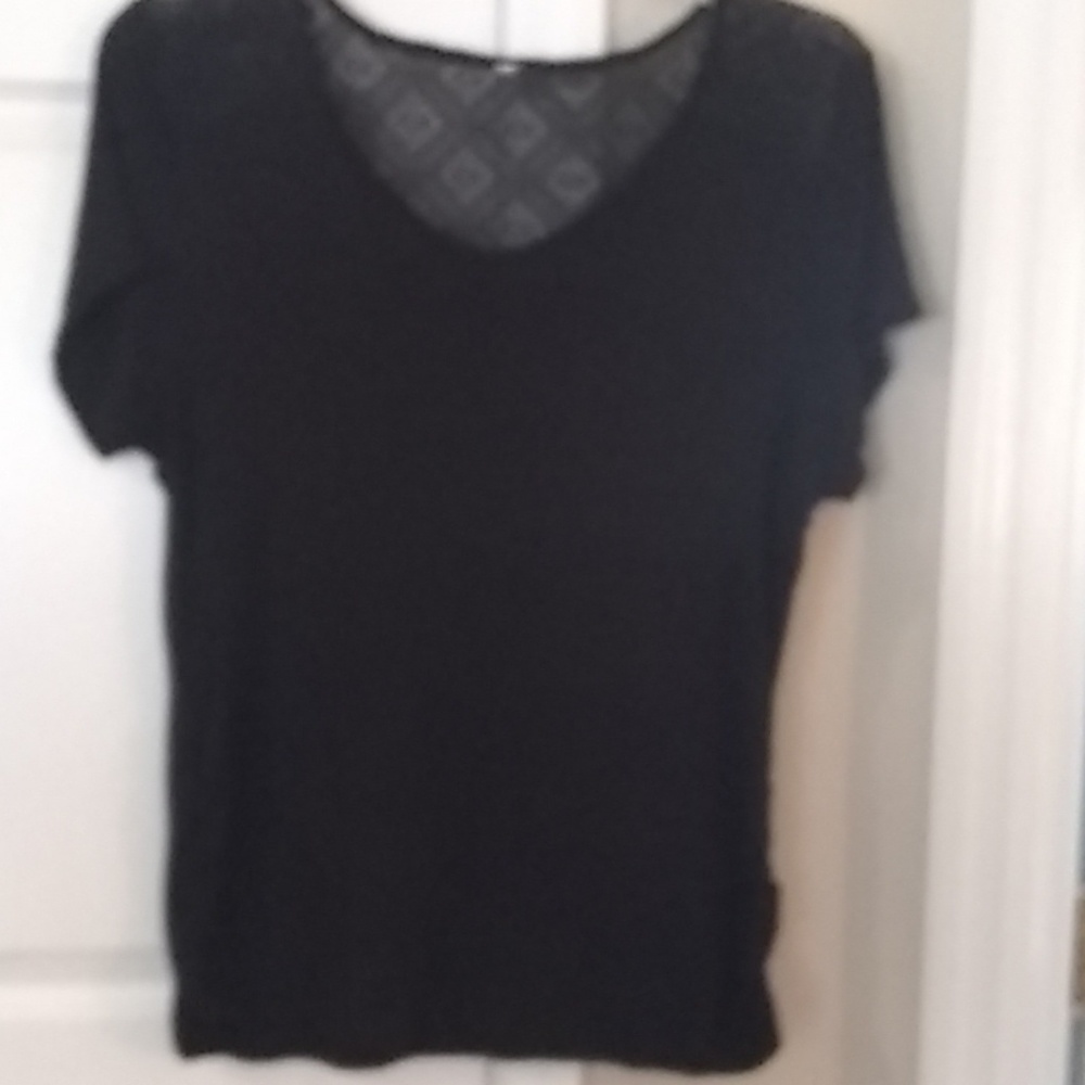Lace short sleeve top